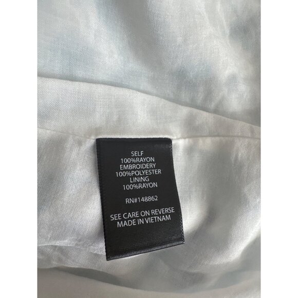 Torrid Womens White  Blue Eyelet Babydoll Tank Top size 1X new $55 - Picture 5 of 8